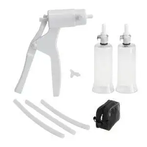 Large nipple enlargement system vacuum pump kit for maximum enlargement and intensity