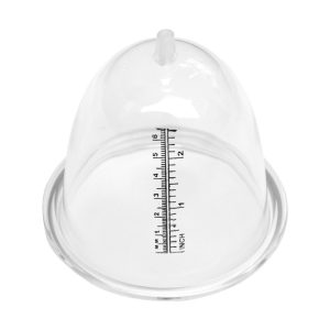 Medium breast enlargement cups made from medical-grade plastic